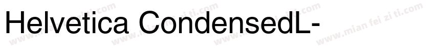 Helvetica CondensedL字体转换